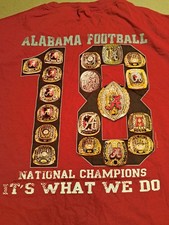 Camiseta Alabama Crimson Tide 18x National Champions masculina tamanho grande vermelha comprar usado Camiseta Alabama Crimson Tide 18x National Champions masculina tamanho grande vermelha comprar usado  Enviando para Brazil