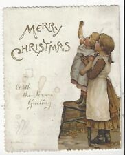 Victorian christmas card for sale  NANTWICH