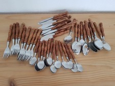 Vintage besteck holzgriff gebraucht kaufen  Weilrod