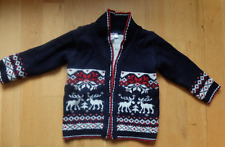 Strickjacke blau elche gebraucht kaufen  Deutschland