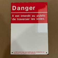 Plaque émaillée danger d'occasion  Seclin