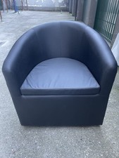 Poltrona pozzetto nera usato  Muggio