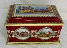 Lata metálica con tapa con bisagras de calidad Klann vintage, Alemania Occidental segunda mano  Embacar hacia Mexico