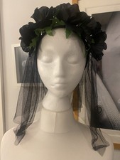 Black headband flowers for sale  BRADFORD