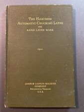 Hartness Automatic Chucking Lathe for Rapid Lathe Work 1921 Jones & Lamson segunda mano  Embacar hacia Argentina