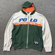 Camiseta com capuz vintage polo esporte Ralph Lauren com zíper - Tamanho G/XL ano 2000 comprar usado  Enviando para Brazil