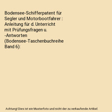 Bodensee schifferpatent segler gebraucht kaufen  Trebbin