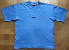 Camiseta reebok clássica vintage 100% algodão gola V alta M azul claro boa condição comprar usado  Enviando para Brazil