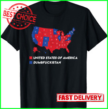 Camiseta mapa eleitoral 2024 Estados Unidos da América Dumbfuckistan comprar usado  Enviando para Brazil