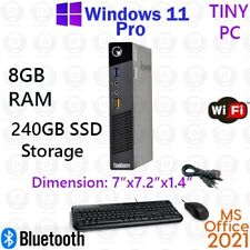 Lenovo ThinkCentre M93P Tiny i3 8GB 240GB SSD Win11Pro PC WiFi A/C Office 2021 comprar usado  Enviando para Brazil