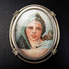 Medaillon brosche anhänger gebraucht kaufen  Olfen