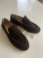 Brown suede loafers for sale  GULLANE