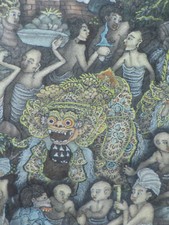 Traditional bali painting for sale  REDRUTH