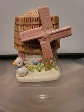 Vintage 1989 Montagem Clemens Cerâmica Moinho de Vento Casa Plantador/Vaso Caixa de Música  comprar usado Vintage 1989 Montagem Clemens Cerâmica Moinho de Vento Casa Plantador/Vaso Caixa de Música  comprar usado  Enviando para Brazil