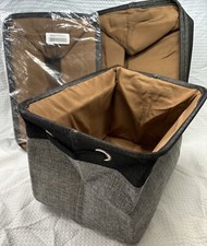 Lixeira de armazenamento dobrável/cesta de armazenamento, organizador de lixeiras cinza/preto/marrom pacote com 3, usado comprar usado  Enviando para Brazil