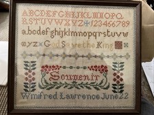 Antique sampler 1922 for sale  SHERBORNE