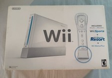 Sistema de console esportivo Nintendo Wii RVL-001 na caixa original com cabos LEIA comprar usado  Enviando para Brazil