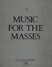 Álbum Depeche Mode Music For The Masses anúncio impresso década de 1980 comprar usado  Enviando para Brazil
