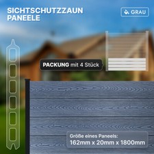 Wahl wpc sichtschutz gebraucht kaufen  Hohenlinden