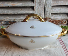 Ancienne soupiere porcelaine d'occasion  Le Poinçonnet