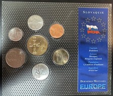 Serie de las últimas monedas de Eslovaquia antes del EURO segunda mano  Embacar hacia Mexico
