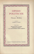 Hobbes thomas..opere politiche usato  Italia