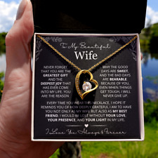 Wife heart necklace for sale  Shipping to United Kingdom