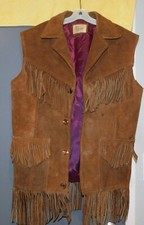Vtg leather suede for sale  USA