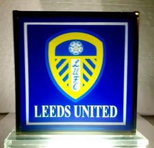 Leeds united glass for sale  LONDON