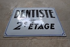 Plaque émaillée dentiste d'occasion  Cadenet