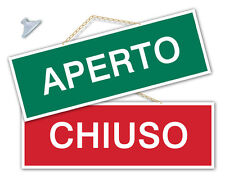 Cartello aperto chiuso usato  Acate