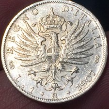 Lira 1907 aquila usato  San Bonifacio
