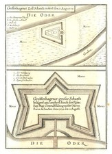 Używany, Greifenhagen Gryfino Original Copperplate Engraving Merian 1667 na sprzedaż  Wysyłka do Poland