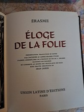 érasme éloge folie d'occasion  Sablé-sur-Sarthe