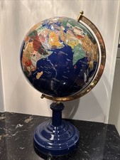 Globo mundial grande 22" lápis e várias pedras preciosas em base esmaltada azul comprar usado Globo mundial grande 22" lápis e várias pedras preciosas em base esmaltada azul comprar usado  Enviando para Brazil