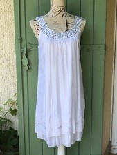 Robe fluide blanc d'occasion  Lunel