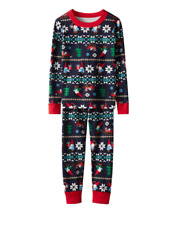 Conjunto de Pijama Hanna Andersson Infantil Estampado Longo John - Gnomo Marinho, usado comprar usado  Enviando para Brazil