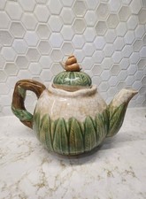 Majolica ceramic teapot for sale  Monroe