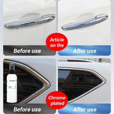 Placa cromada 120 ml agente refrescante logotipo carro remoção de ferrugem spray limpador comprar usado  Enviando para Brazil