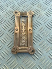 Antiga placa de caixa de letras de latão vitoriana. comprar usado  Enviando para Brazil