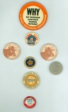 7 botões de pinback promocionais de publicidade ELETROLUX REFREIDGERATOR 1890s-1930s comprar usado  Enviando para Brazil