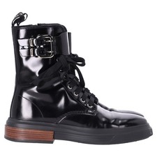 Używany, Buty bojowe Od Tod's Z Czarnej Skóra lakierowana Kobiece Czarne 36 na sprzedaż  PL