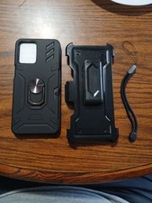 Capa protetora Akimcalu camuflagem à prova de choque Moto G suporte anel preta caixa aberta, usado comprar usado  Enviando para Brazil
