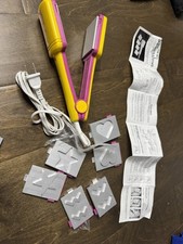 Placa padrão Conair anos 80 impressões cabelo crimpagem ferro coração estrela ziguezague, usado comprar usado  Enviando para Brazil
