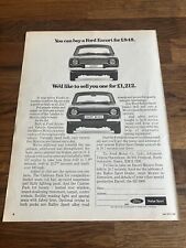 Quadro publicitário original 1972 Escort MK1 México quadro pronto arte de parede homem caverna., usado comprar usado  Enviando para Brazil