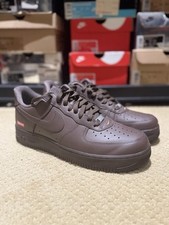 Tamanho 11 Nike Supreme x Air Force 1 logotipo caixa baixa baixo - marrom barroco CU9225-200, usado comprar usado  Enviando para Brazil