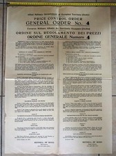 Ww2 raro manifesto usato  Italia