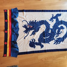 Tapeçaria vintage costurada à mão dragão parede pendurada decoração bandeira 42x76 comprar usado  Enviando para Brazil