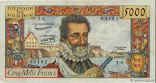 Billet 5000 francs d'occasion  Saint-Jacques-de-la-Lande