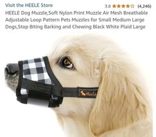 Heele dog muzzle for sale  Benton